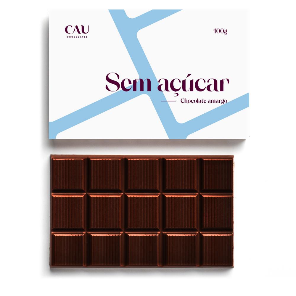 Barra de Chocolate belga Sem Açúcar amargo - 100g