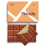 Barra de chocolate recheada com pistache - 100g
